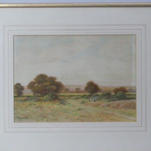 172 - George Oyston (1861-1937), landscape, watercolour, signed, 25cm x 35cm, together with two watercolou... 