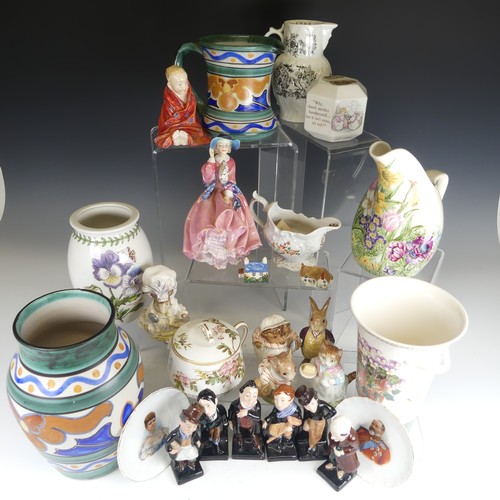 54 - A small quantity of Beswick Beatrix Potter Figures, comprising Ribby, Mrs Tittlemouse, Mrs Tiggy-Win... 