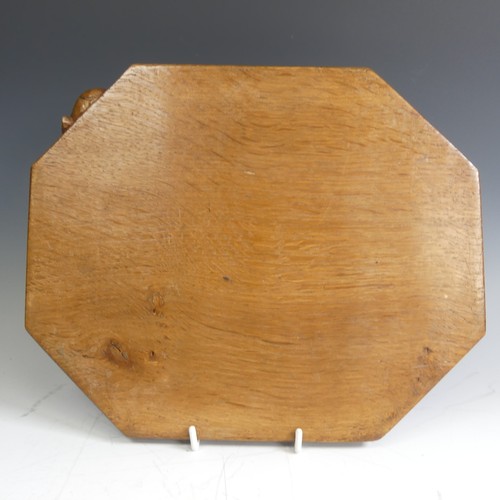 467 - Robert 'Mouseman' Thompson of Kilburn: An English oak octagonal Cheeseboard, the thumb-moulded edge ... 