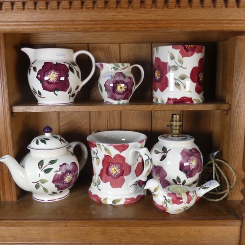 77 - An Emma Bridgewater 'Christmas Rose' pattern Meat Platter, L 45.5cm, together with another smaller, ... 