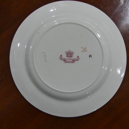 31 - A Victorian Ironstone Dinner Service, decorated in somewhat imari pattern, some marked for Ashworth ... 