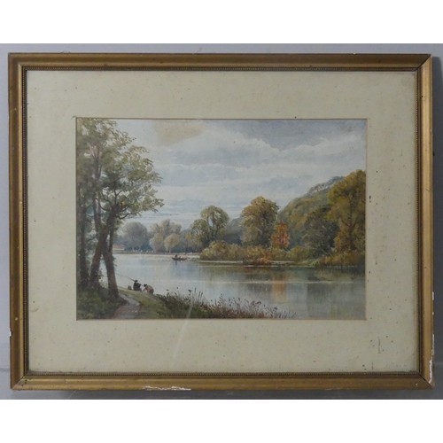 172 - George Oyston (1861-1937), landscape, watercolour, signed, 25cm x 35cm, together with two watercolou... 