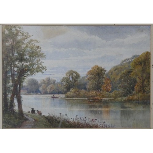 172 - George Oyston (1861-1937), landscape, watercolour, signed, 25cm x 35cm, together with two watercolou... 