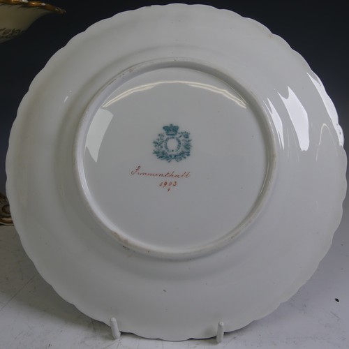 50 - A Copeland and Garrett eight place Dessert Service, with eight plates, one Comporte and two Dishes, ... 