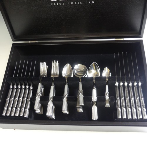 501 - A Clive Christian Canteen of stainless-steel Cutlery, six place setting, called the 'Eternity Collec... 
