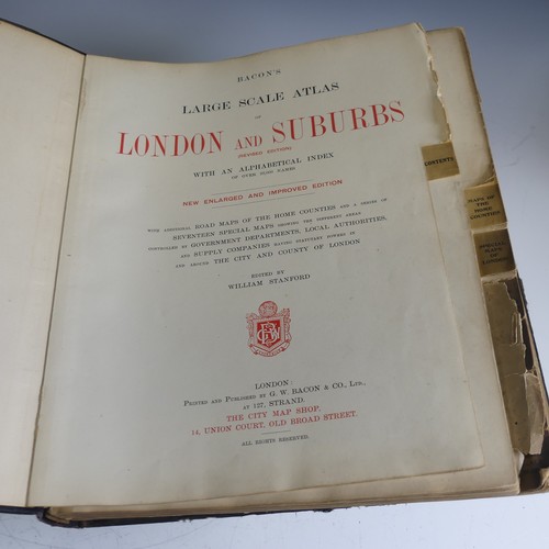 223 - Bacon (G. W., publisher); 'Bacon's Large Scale Atlas of London and Suburbs (Revised Edition) with an... 