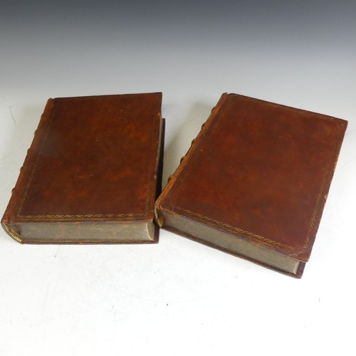 219 - Johnson (Samuel); 'A Dictionary of the English Language', two vols, ninth edition, 1806, gilt tooled... 