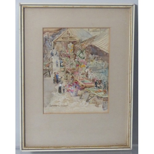 155 - Celeste Boyce (20th century), Evening Light, watercolour, signed in pencil, 35cm x 54cm, overmounted... 