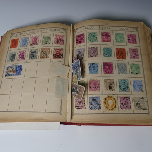 550 - Stamps; An old time collection of stamps in a Lincoln album including China.