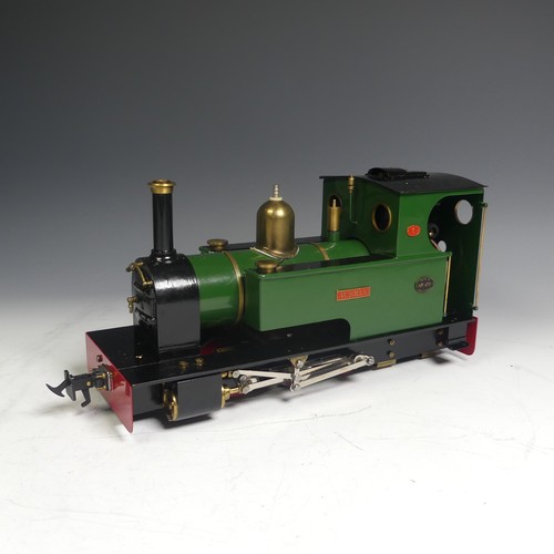 679 - Merlin Loco Works, dual gauge (0/1) radio-controlled Live Steam 'Aubrey' 0-6-0 Tank Locomotive, bear... 