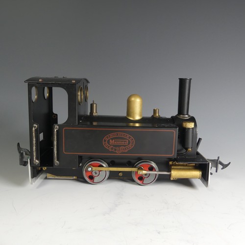 681 - Mamod, 0 gauge, Live Steam, 0-4-0 Tank Locomotive, finished in black, with alterations to buffers bu... 