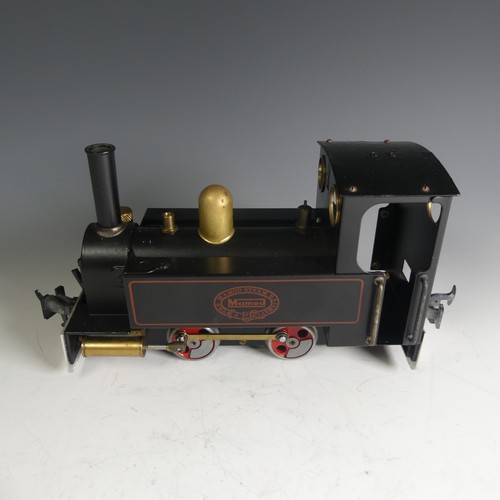 681 - Mamod, 0 gauge, Live Steam, 0-4-0 Tank Locomotive, finished in black, with alterations to buffers bu... 