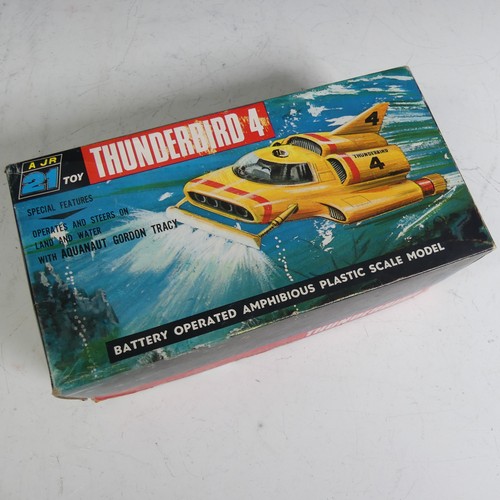 766 - Thunderbirds: J Rosenthal Toys Ltd (JR 21 Toy), Thunderbird 4, battery operated plastic model, with ... 