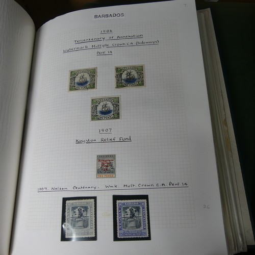 557 - Stamps: A mint and used collection of British Empire Stamps ,in albums including Cypress, Hong Kong,... 