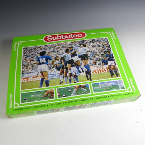 770 - Subbuteo  - The Football Game, including four teams, pitch, goals, score board, pitch, etc, boxed, t... 