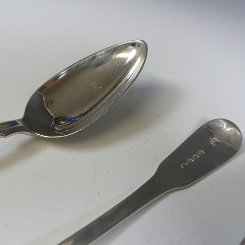 23 - A set of three George III silver Table Spoons, by Richard Crossley & George Smith IV, hallmarked... 