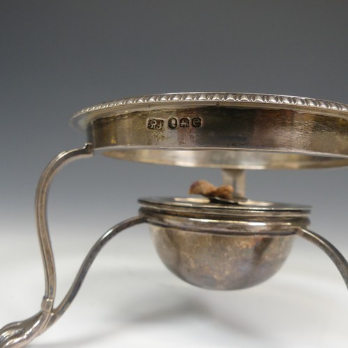 75 - A George IV silver kettle Stand and Burner, by Richard Sibley I, hallmarked London, 1820, the stand ... 