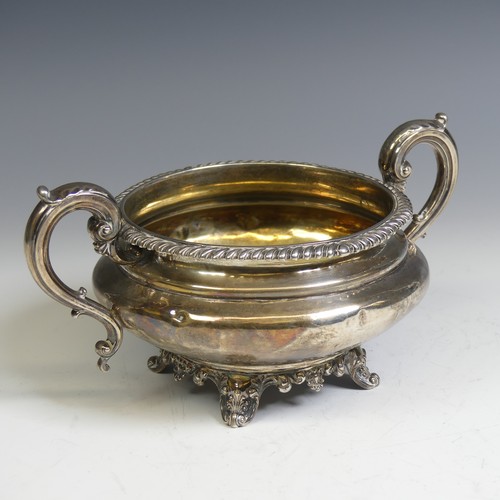 102 - A William IV silver Sugar Bowl, by Edward, Edward junior, John & William Barnard, hallmarked Lon... 