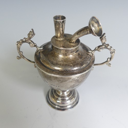 106 - A Victorian silver Wax Jack, by William Comyns & Sons, hallmarked London 1882, of urn form, the ... 