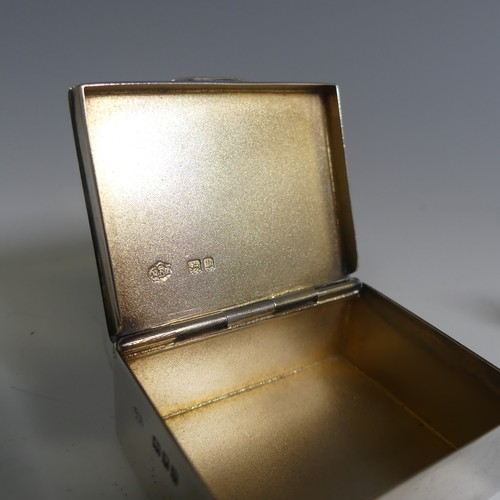 116 - An Edwardian silver double Sovereign Case, by Harrison & Hipwood, hallmarked Birmingham 1908, of... 