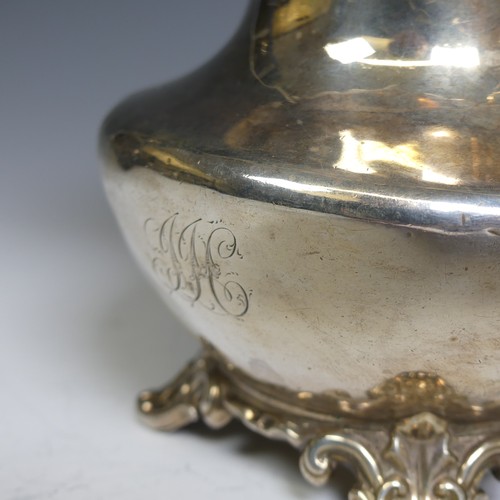 123 - A Victorian silver Cream Jug, by Robinson, Edkins & Aston, hallmarked Birmingham, 1842, gilt int... 