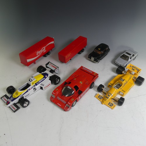 778 - Corgi: a quantity of unboxed die cast model vehicles, mostly Corgi Juniors, together with five Bureg... 