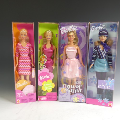 594 - A collection of thirteen boxed Avon exclusive barbie dolls, all in 'new' condition to include; Sprin... 