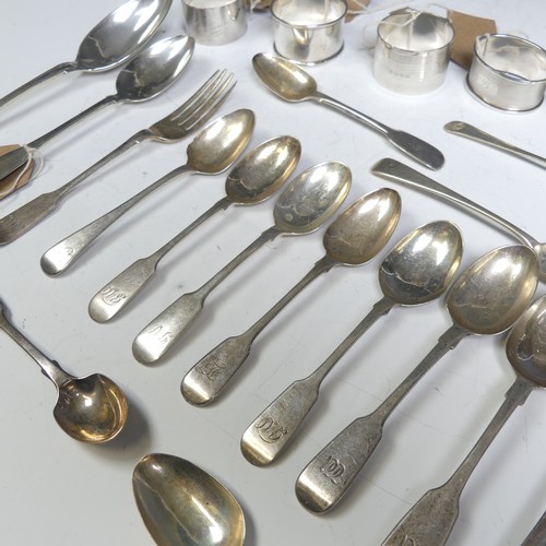 162 - A set of three George III silver Teaspoons, by Sarah & John William Blake, hallmarked London, 18... 