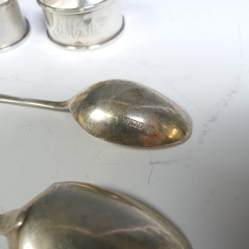 162 - A set of three George III silver Teaspoons, by Sarah & John William Blake, hallmarked London, 18... 