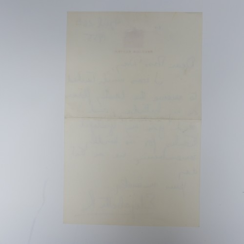 541 - H.M Queen Elizabeth II; A handwritten Letter dated April 26th 1955, on Windsor Castle headed note pa... 