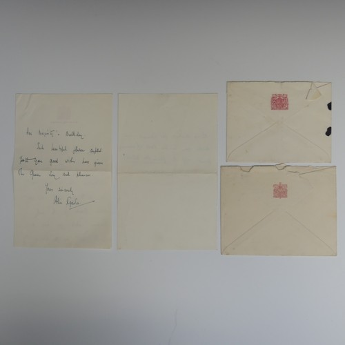 546 - A collection of Letters and Royal Ephemera relating to Kate Day, Milliner to Her Majesty in the 1950... 