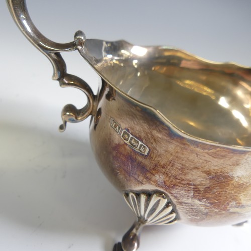 177 - A pair of George V silver Sauce Boats, by Atkin Brothers, hallmarked Sheffield, 1927, of traditional... 