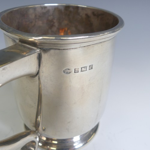 181 - Royal Navy Interest; An Elizabeth II silver Mug, by Adie Brothers Ltd, hallmarked Birmingham, 1956, ... 