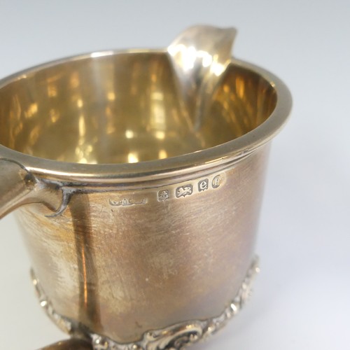 185 - A late 19thC Continental silver miniature Wager Cup, with London import marks for John George Smith,... 