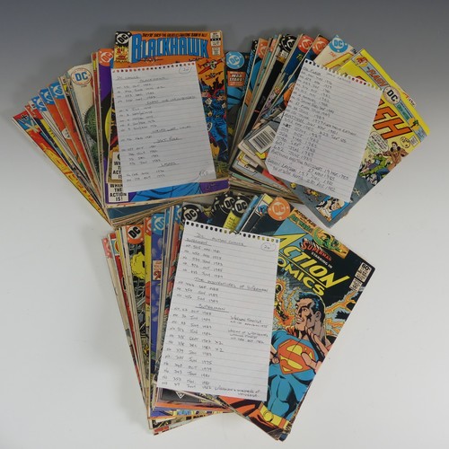 583 - Comics - A collection of mostly 70s and 80s DC Comics, to include ; Superman, The Flash, Batman, The... 