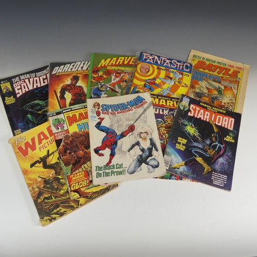 584 - Comics - A collection of mostly 80s copper age Marvel Comics, to include ; essentials series Silver ... 