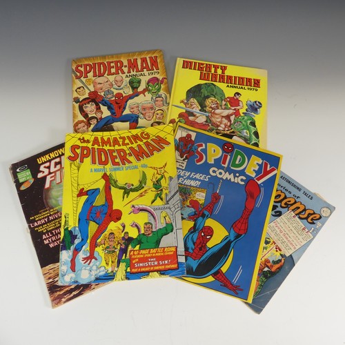 584 - Comics - A collection of mostly 80s copper age Marvel Comics, to include ; essentials series Silver ... 