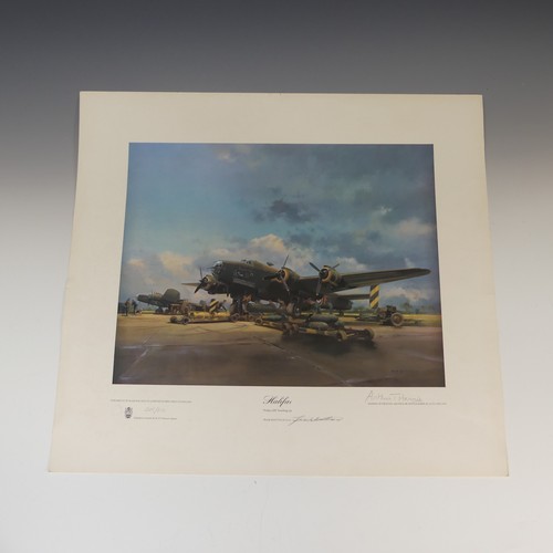 515 - Frank Wootton, A WWII limited edition colour print 'Lancaster', (attack on the Mohne Dam, 16th / 17t... 