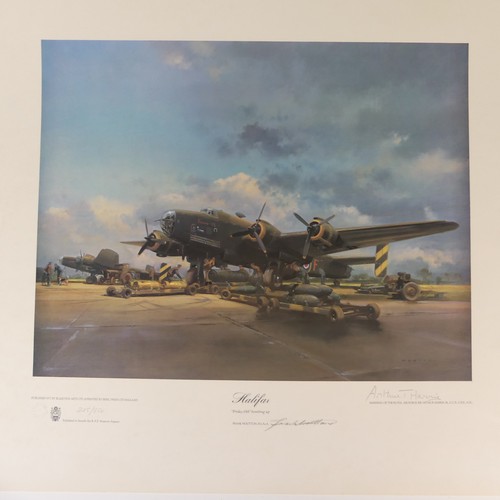 515 - Frank Wootton, A WWII limited edition colour print 'Lancaster', (attack on the Mohne Dam, 16th / 17t... 