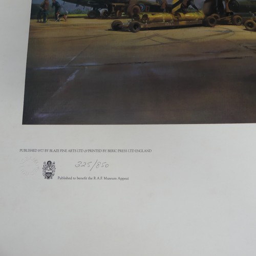515 - Frank Wootton, A WWII limited edition colour print 'Lancaster', (attack on the Mohne Dam, 16th / 17t... 