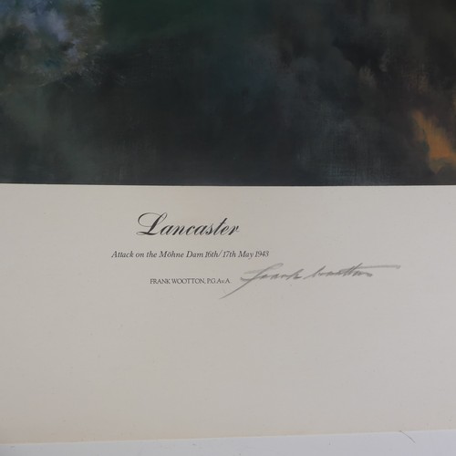 515 - Frank Wootton, A WWII limited edition colour print 'Lancaster', (attack on the Mohne Dam, 16th / 17t... 