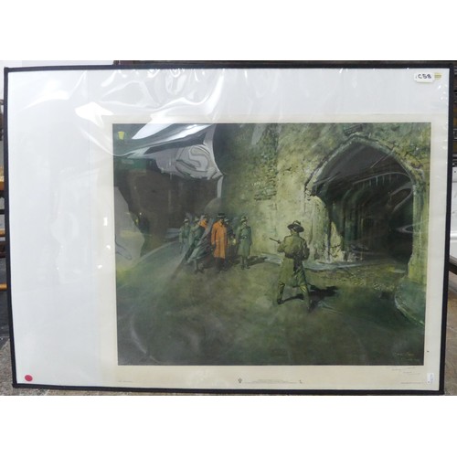 518 - After Terence Cuneo (British, 1907-1996), a signed print 