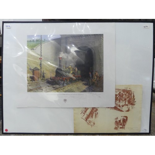 518 - After Terence Cuneo (British, 1907-1996), a signed print 