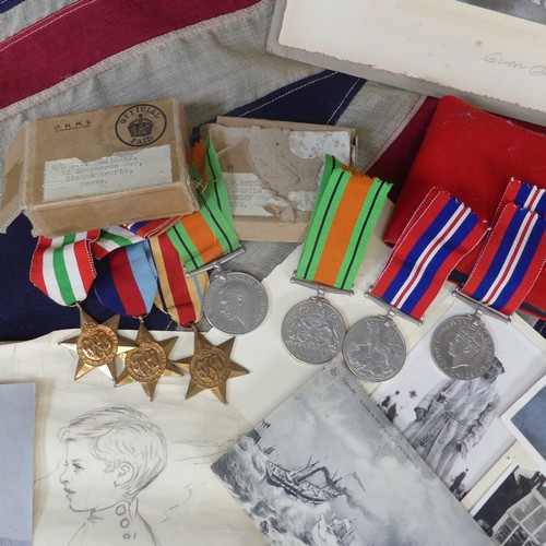 514 - A family group of WWII Medals and Memorabilia ; Stanley Whiteley was a performer for the Bentley Pla... 