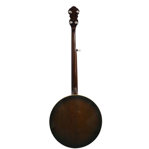 600 - Antoria five-string Banjo, fitted with a Remo Weather King banjo head, overall length 96cm.... 