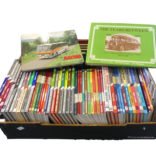 624 - Bus and Coaching Memorabilia; A box of good quality bus, tramway and coach Books (approx 60)... 