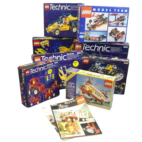 769 - Lego: six Lego Technic sets, all boxed, comprising set nos. 8038, 8044, 8054, 8840, 8855 and 8856, t... 