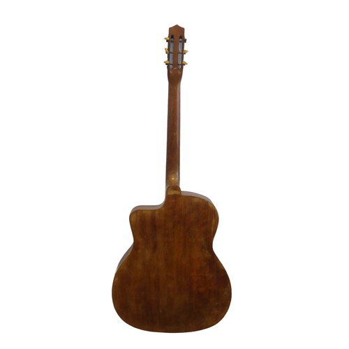 603 - A vintage 'Gypsy Jazz' style acoustic Guitar, six string, circa 1950's, bears Spanish label, overall... 