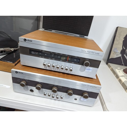 613 - A harlequin Hi-Fi system, comprising of ; A Thorens TD 150/11 Turntable, a Leak Delta AM.FM Tuner, a... 