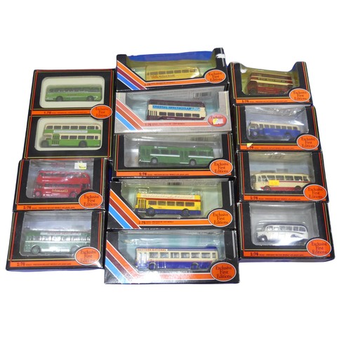 784 - Gilbow Transport Vehicles, a collection of twenty-seven Exclusive First Editions model buses and coa... 